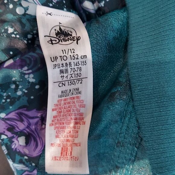 Disney Descendants Uma Faux Leather Moto Jacket Sz 11/12 - Picture 13 of 15